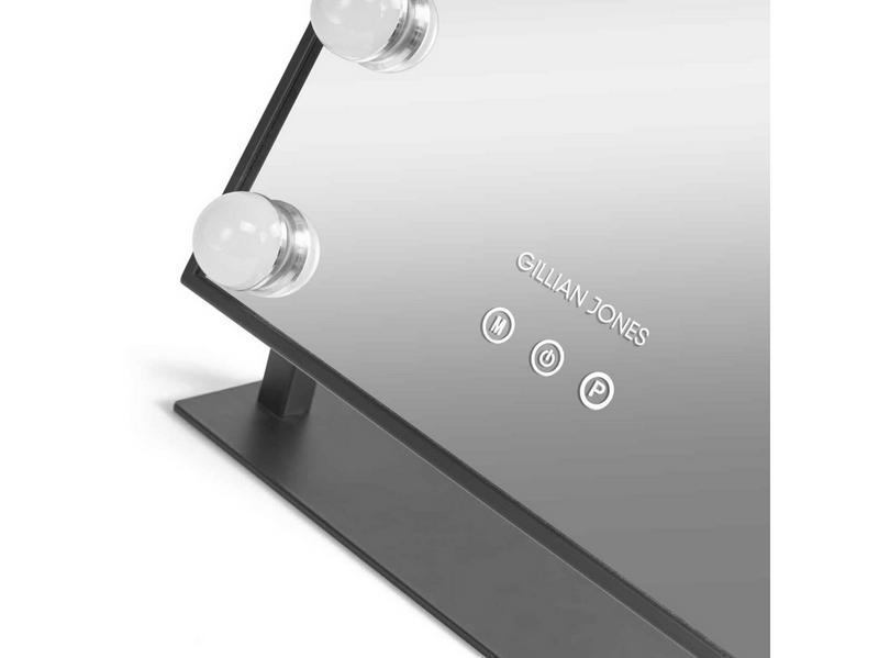 Gillian Jones LED Light Hollywood Mirror Black