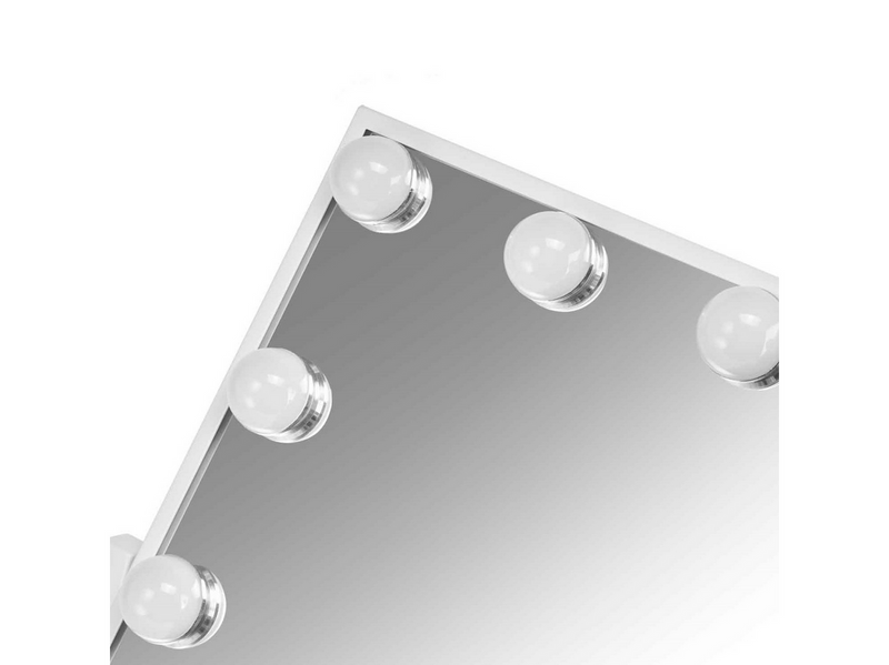 Gillian Jones LED Light Hollywood Mirror White
