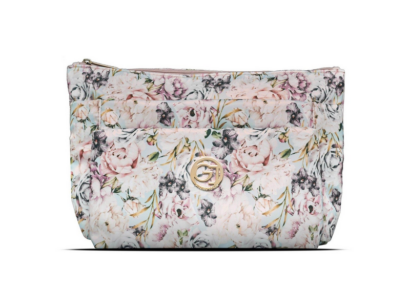 Gillian Jones 3-room cosmetic bag - Rose flowerp