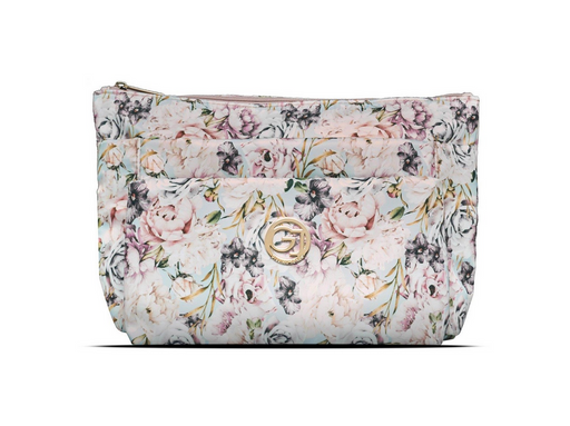 Gillian Jones 3-room cosmetic bag - Rose flowerp