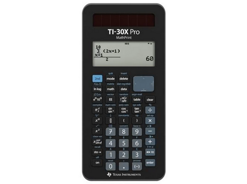 Texas Instruments TI-30X Pro - Four-line display - Probability distributions