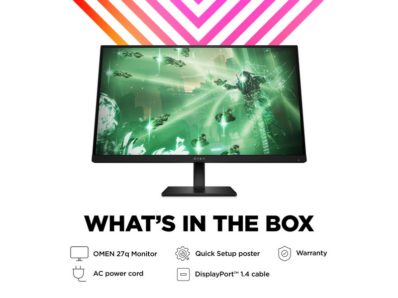 27" HP OMEN 27q - 2560x1440 (QHD) - 165Hz - IPS