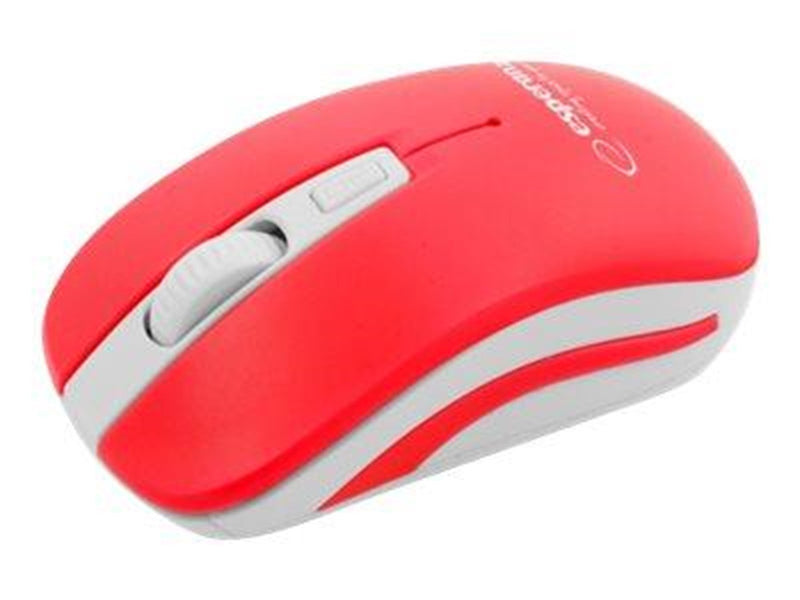 Esperanza URANUS - mouse - 2.4 GHz - white red - Maus (Weiß)