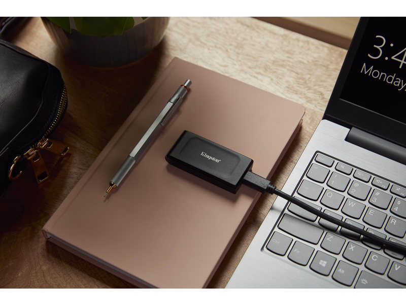 Kingston XS1000 Portable SSD - 1TB - Extern SSD - Schwarz - USB 3.2 Gen 2