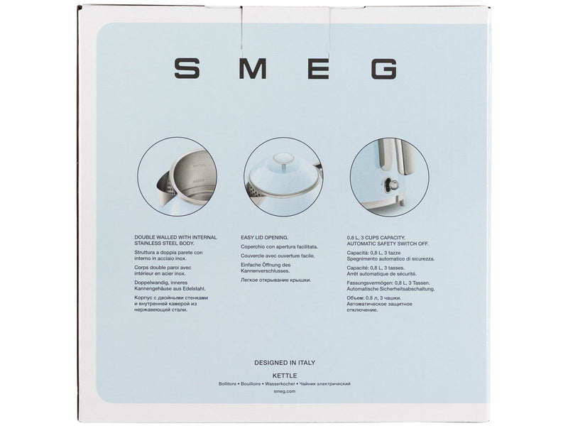 SMEG Wasserkocher 50's Style - Weiß - 1400 W