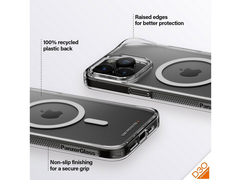 PanzerGlass HardCase MagSafe Compatible with D3O iPhone 15 Pro Max