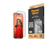 PanzerGlass Screen Protector iPhone 15 Pro | Ultra-Wide Fit w. EasyAligner