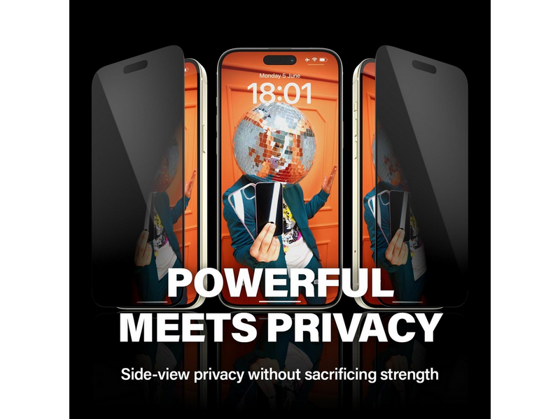 PanzerGlass Privacy Screen Protector iPhone 15 Plus | Ultra-Wide Fit w. EasyAligner