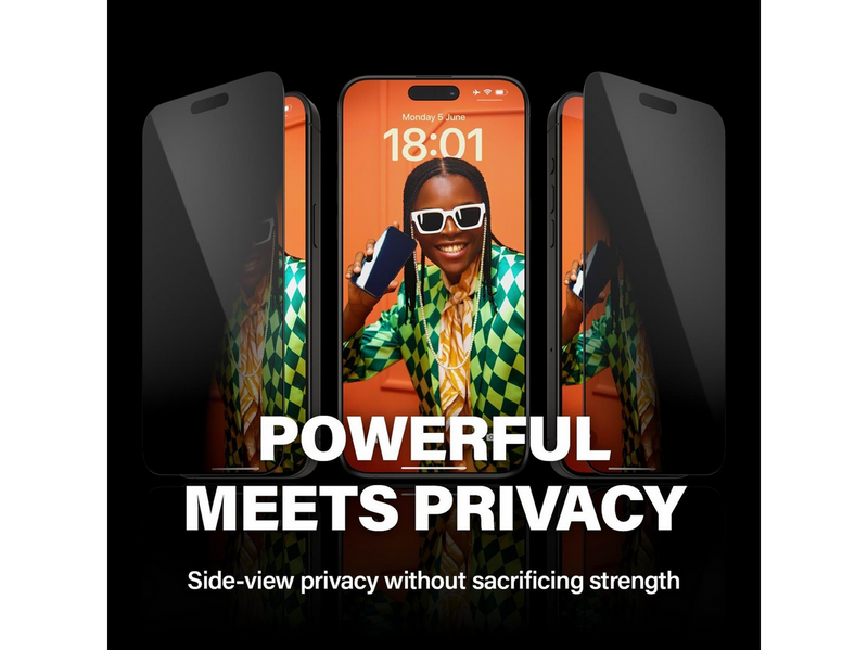 PanzerGlass Privacy Screen Protector iPhone 15 Pro Max | Ultra-Wide Fit w. EasyAligner