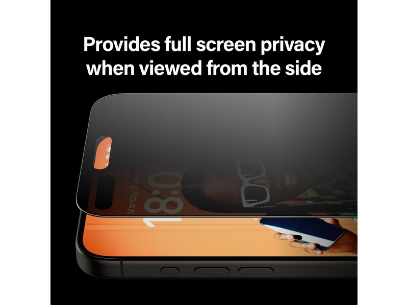 PanzerGlass Privacy Screen Protector iPhone 15 Pro Max | Ultra-Wide Fit w. EasyAligner