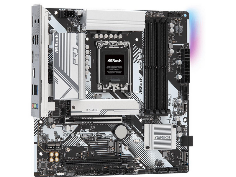 ASRock B760M PRO RS Mainboard - Intel B760 - Intel LGA1700 - DDR5 RAM - Micro-ATX