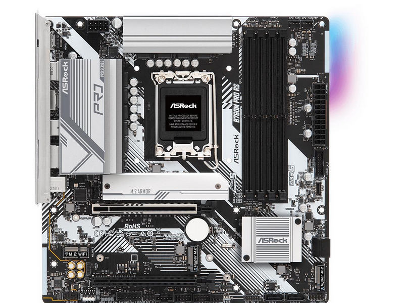 ASRock B760M PRO RS Mainboard - Intel B760 - Intel LGA1700 - DDR5 RAM - Micro-ATX