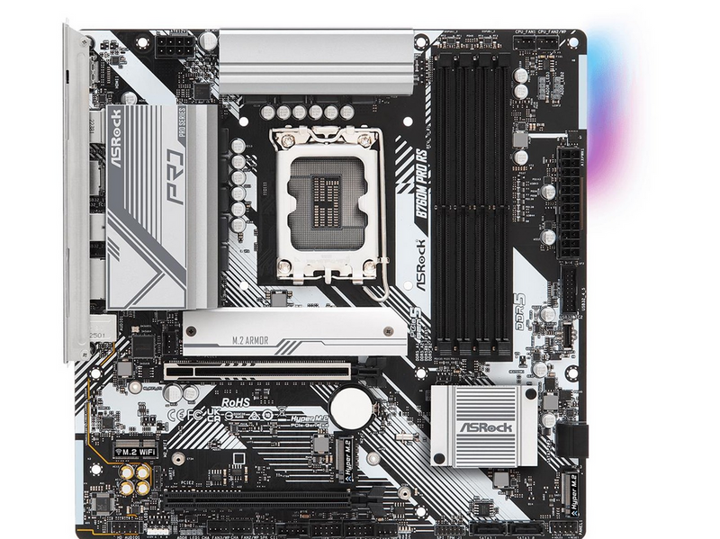 ASRock B760M PRO RS Mainboard - Intel B760 - Intel LGA1700 - DDR5 RAM - Micro-ATX