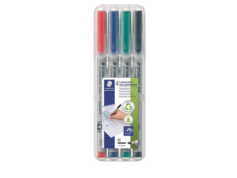 Staedtler Universal pen Lumocolor non-p M 4pc