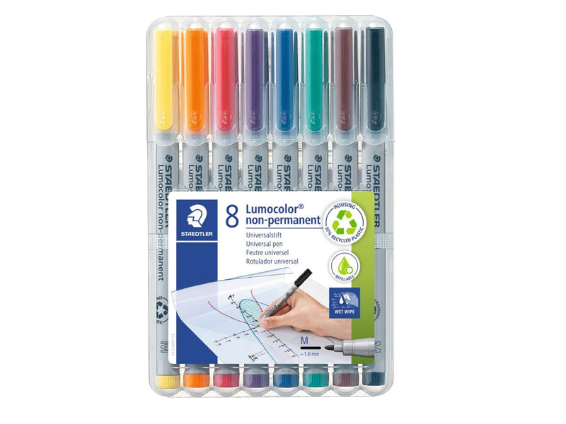 Staedtler Universal pen Lumocolor non-p M 8pc