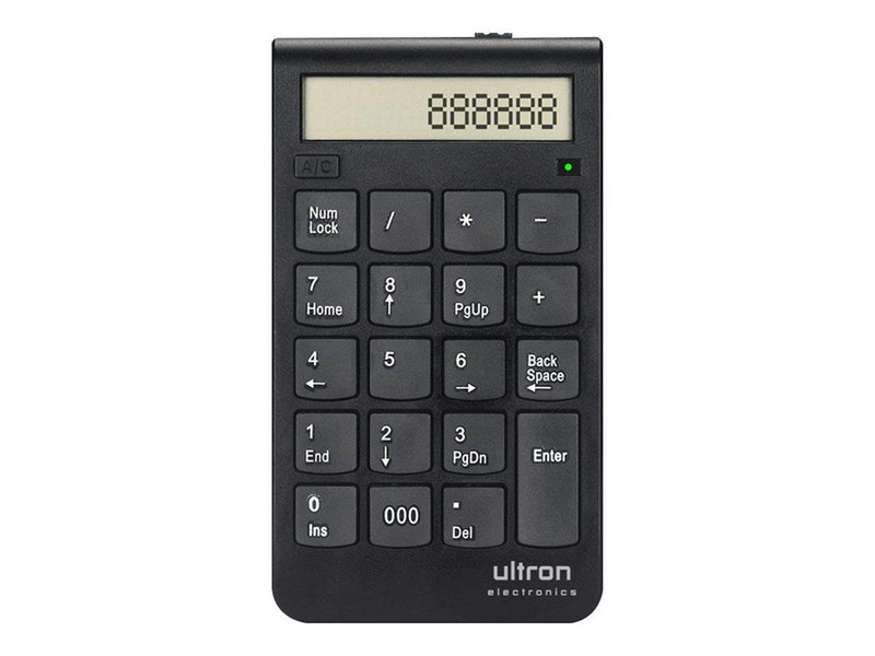 Ultron UN2 - keypad - with display calculator - Tastaturen - Schwarz