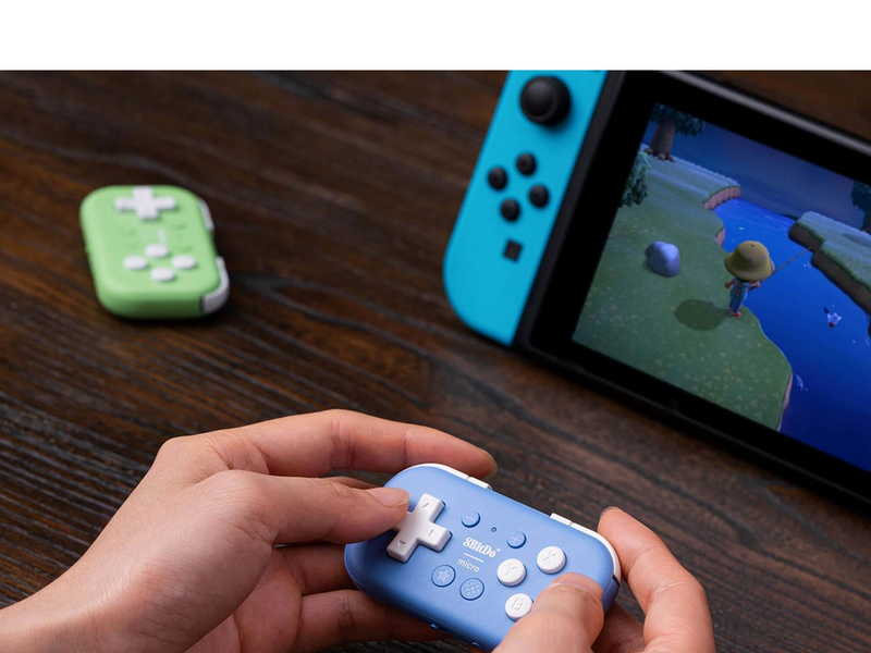8BitDo Micro - 12 hours playtime - Pocket sized - Wireless Controller - Nintendo Switch