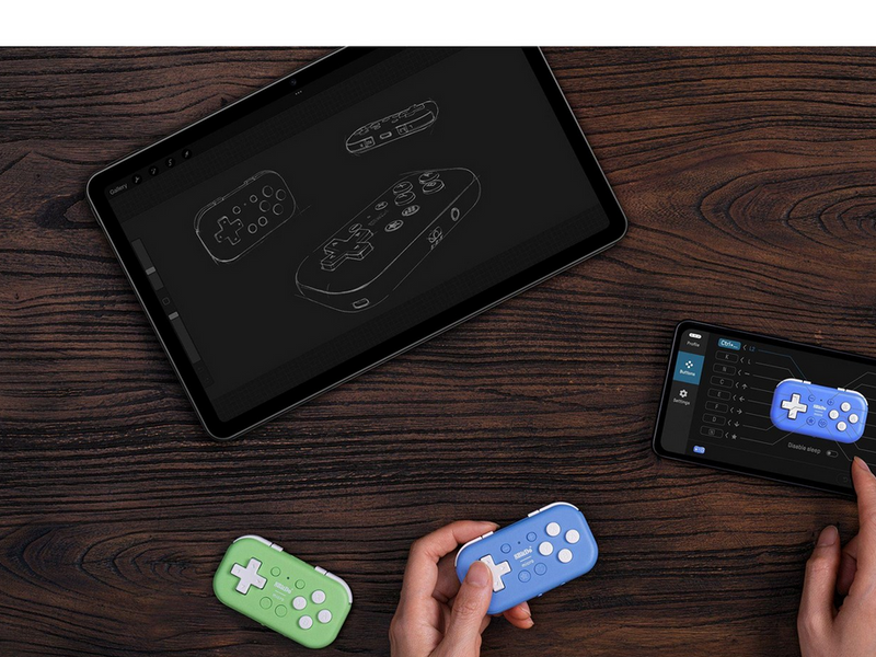 8BitDo Micro - 12 hours playtime - Pocket sized - Wireless Controller - Nintendo Switch