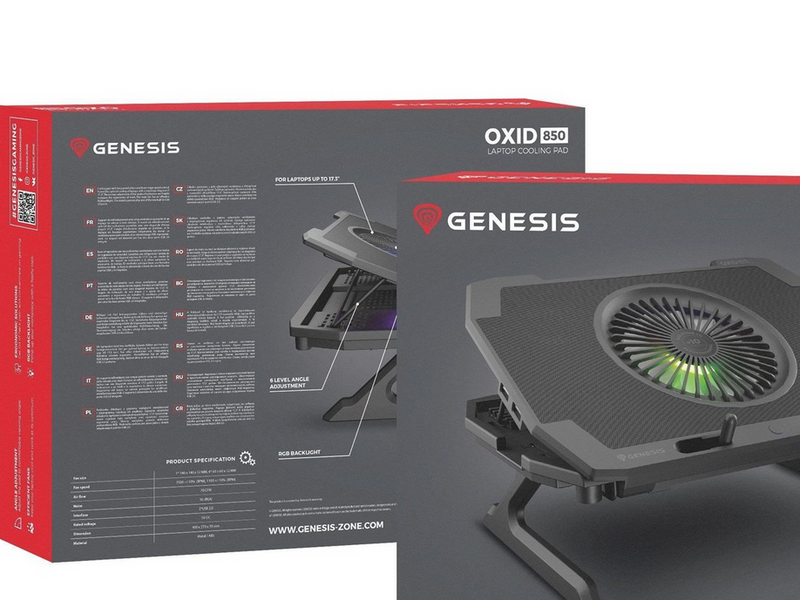 Genesis Oxid 850 - Laptop Cooling Pad