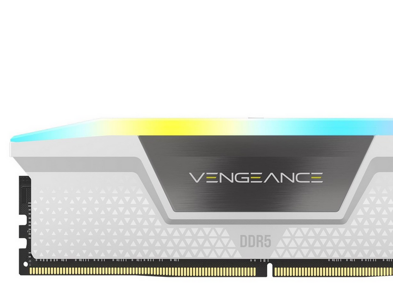 Corsair Vengeance RGB DDR5-6000 - 32GB - CL36 - Dual Channel (2 pcs) - Intel XMP - Weiß mit RGB