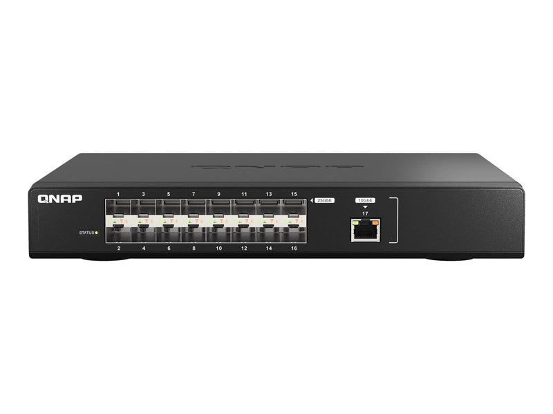QNAP QSW-M5216-1T Ultra-high-speed 25GbE fiber managed switch with 10GbE connectivity for backbone networks