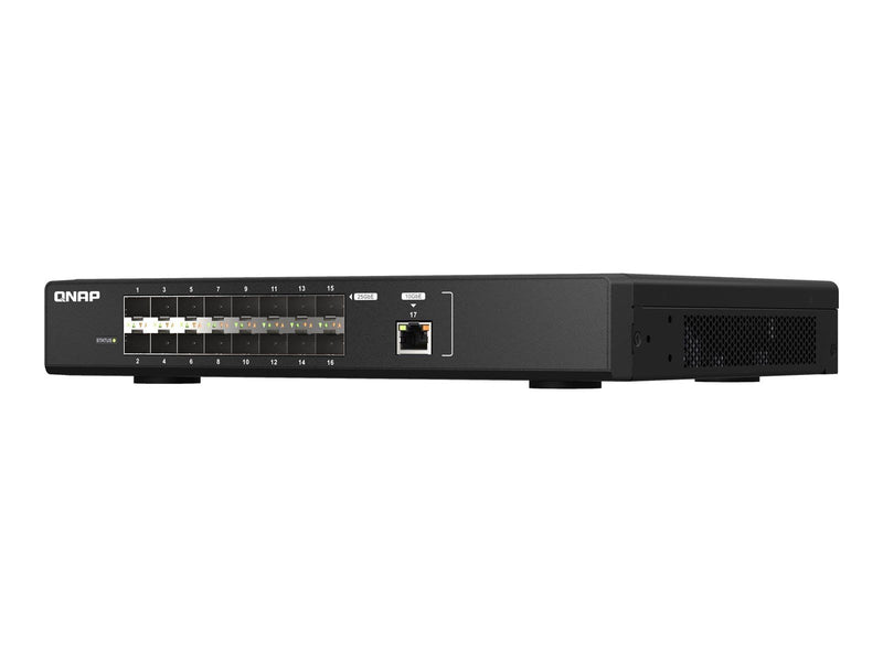 QNAP QSW-M5216-1T Ultra-high-speed 25GbE fiber managed switch with 10GbE connectivity for backbone networks