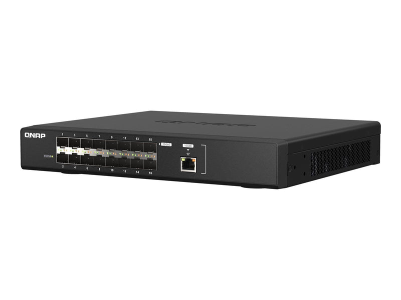 QNAP QSW-M5216-1T Ultra-high-speed 25GbE fiber managed switch with 10GbE connectivity for backbone networks