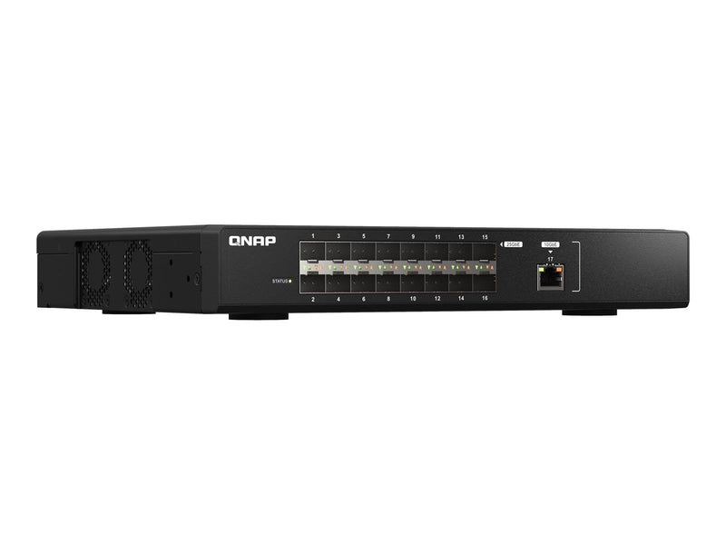 QNAP QSW-M5216-1T Ultra-high-speed 25GbE fiber managed switch with 10GbE connectivity for backbone networks