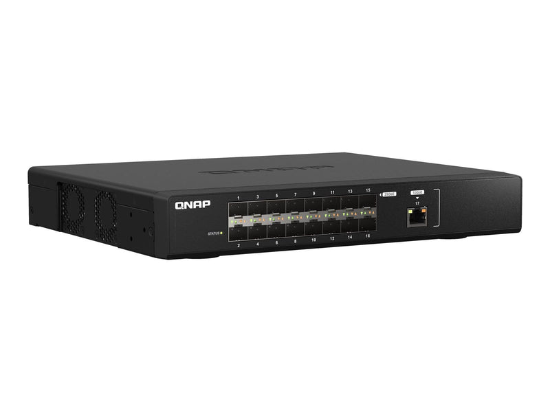 QNAP QSW-M5216-1T Ultra-high-speed 25GbE fiber managed switch with 10GbE connectivity for backbone networks