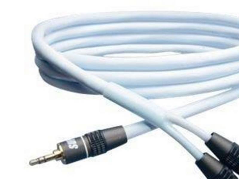Supra Biline MP-RCA Audiocable 3.5 mm jack - RCA Ice Blue 2 m