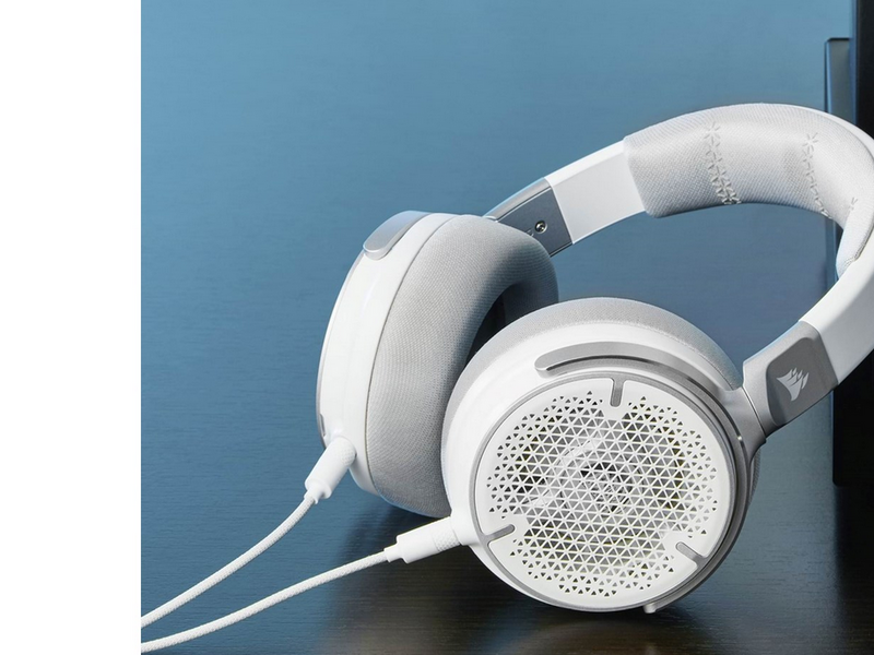 Corsair Virtuoso Pro - Wired Open Back Streaming/Gaming Headset - White