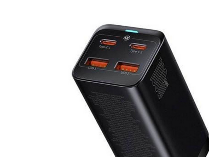 Baseus GaN3 Pro 4 Ports Desktop Charger 2xUSB-C + 2xUSB 100W - Black