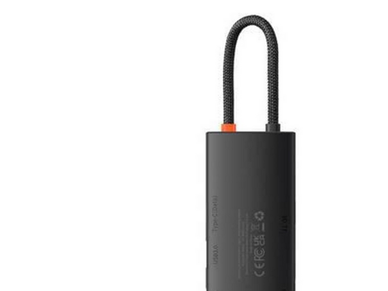 Baseus Lite Series Hub 6w1 USB-C to 2x USB 3.0 + USB-C + HDMI + SD/TF (black) USB-Hubs - USB 3.0 - 6 - Schwarz