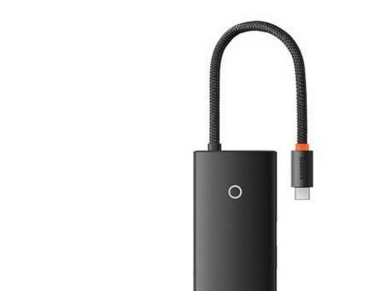 Baseus Lite Series Hub 6w1 USB-C to 2x USB 3.0 + USB-C + HDMI + SD/TF (black) USB-Hubs - USB 3.0 - 6 - Schwarz