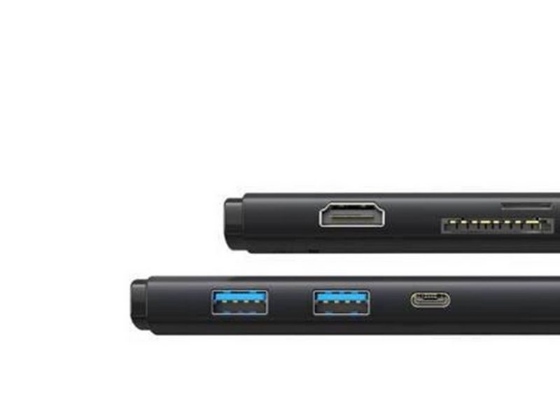 Baseus Lite Series Hub 6w1 USB-C to 2x USB 3.0 + USB-C + HDMI + SD/TF (black) USB-Hubs - USB 3.0 - 6 - Schwarz