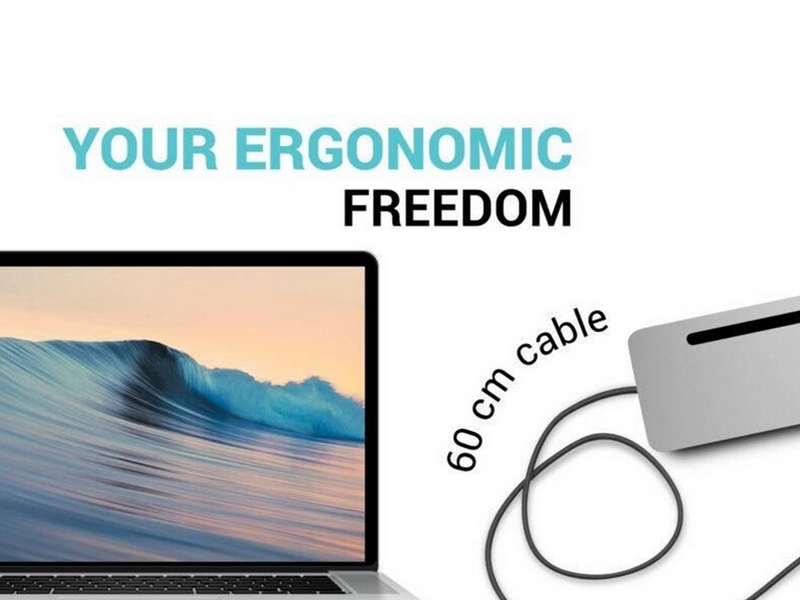 I-Tec USB-C Metal Ergonomic 3x 4K Display Docking Station + Power Delivery 100 W