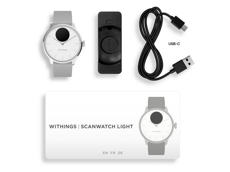 Withings Scanwatch Light - Weiß - 37 mm