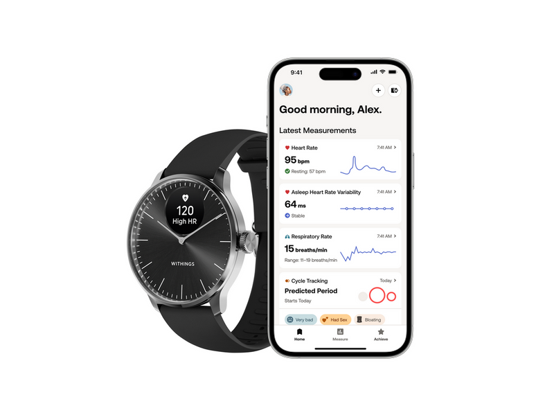 Withings Scanwatch Light - Schwarz - 37 mm