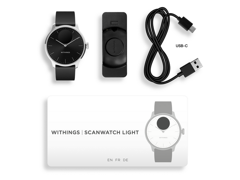 Withings Scanwatch Light - Schwarz - 37 mm
