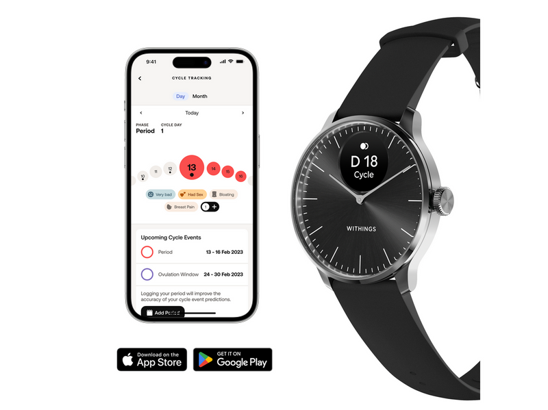 Withings Scanwatch Light - Schwarz - 37 mm
