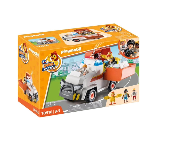 Playmobil Duck On Call - Duck On Call - Ambulance Emergency Vehicle
