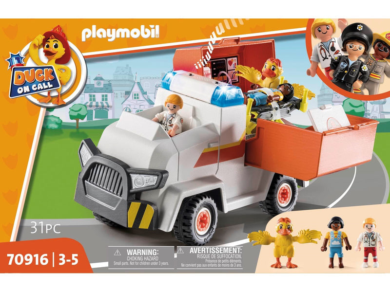 Playmobil Duck On Call - Duck On Call - Ambulance Emergency Vehicle