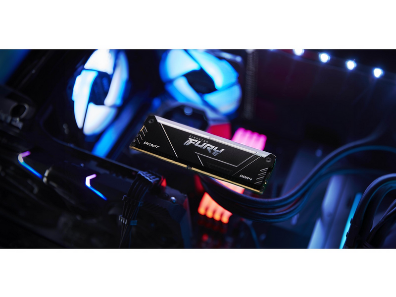 Kingston FURY Beast RGB DDR4-3200 - 16GB - CL16 - Dual Channel (2 pcs) - Intel XMP - Schwarz