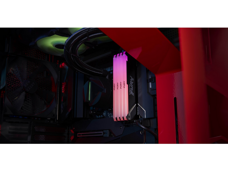 Kingston FURY Beast RGB DDR4-3200 - 32GB - CL16 - Dual Channel (2 pcs) - Intel XMP - Schwarz