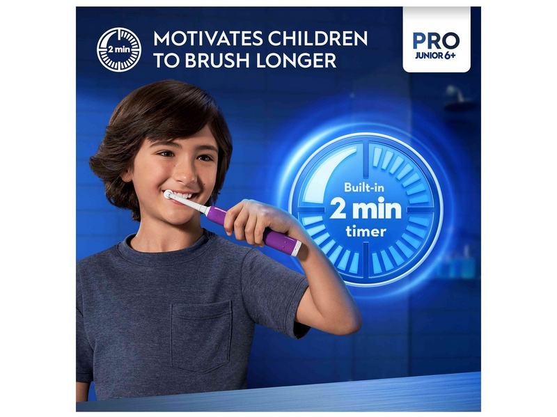 Oral-B Elektrische Zahnbürste Pro1 Junior 6+ Purple