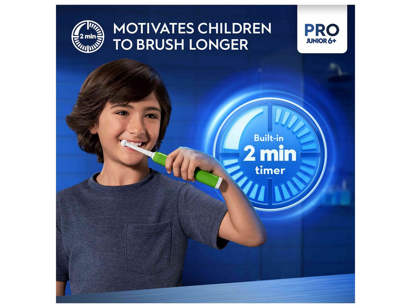 Oral-B Elektrische Zahnbürste Pro1 Junior 6+ Green