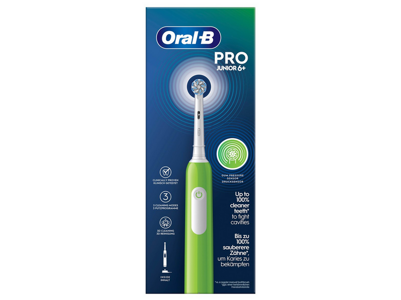 Oral-B Elektrische Zahnbürste Pro1 Junior 6+ Green