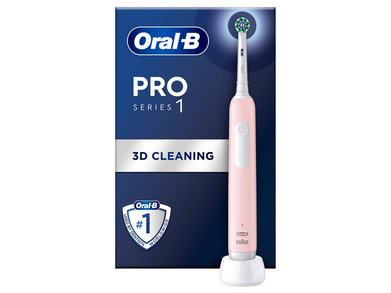 Oral-B Elektrische Zahnbürste Pro1 Pink + Extra Brush Head