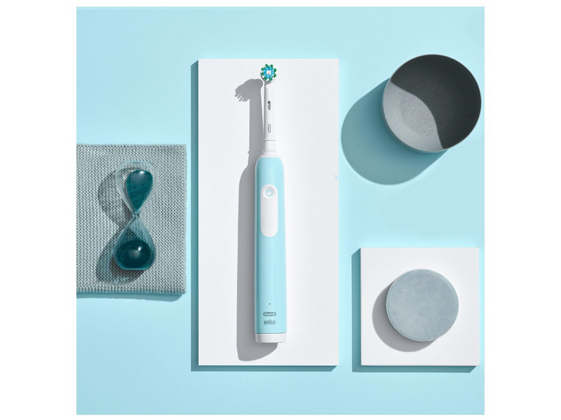 Oral-B Elektrische Zahnbürste Pro1 Turquoise + Extra Brush Head
