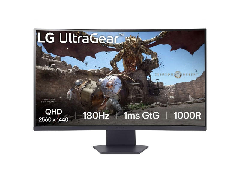 32" LG 32GS60QC-B - 2560x1440 (QHD) - 180Hz - VA